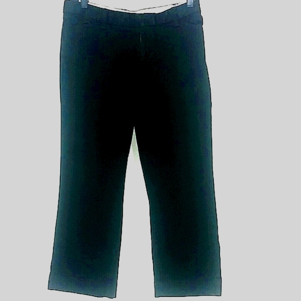 Riders by Lee Capri Pants Size 10 Black Stretch Cotton Spandex Pockets Classic C